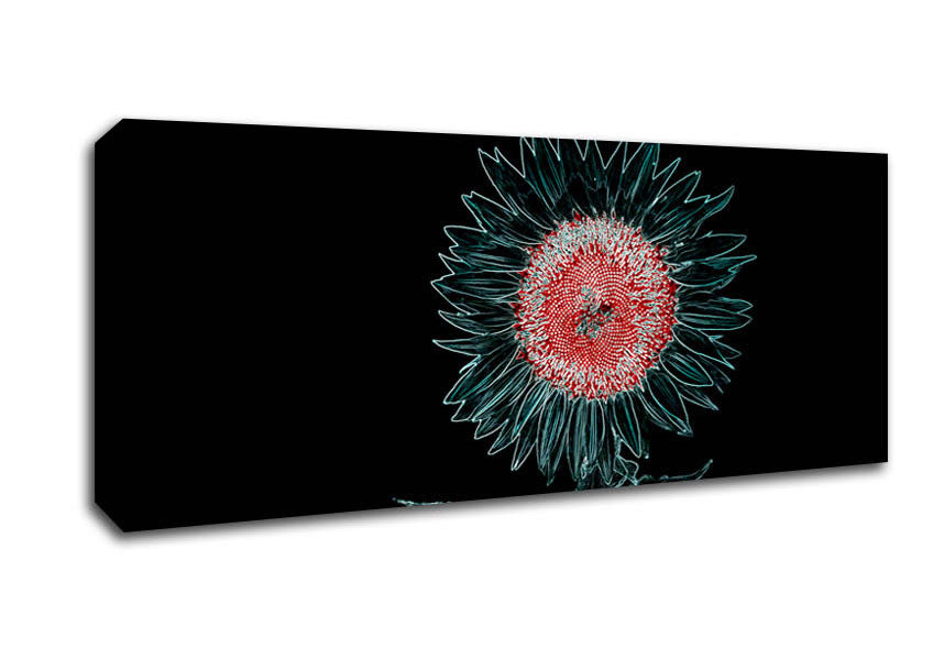 Picture of Abstarct Neon Floral 20 Panoramic Canvas Wall Art