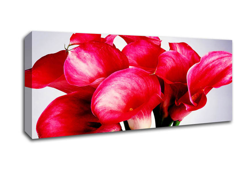 Picture of Pink Lily Bouquet Panoramic Canvas Wall Art