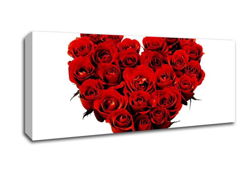 Picture of Heart Shaped Panoramic Canvas Wall Art