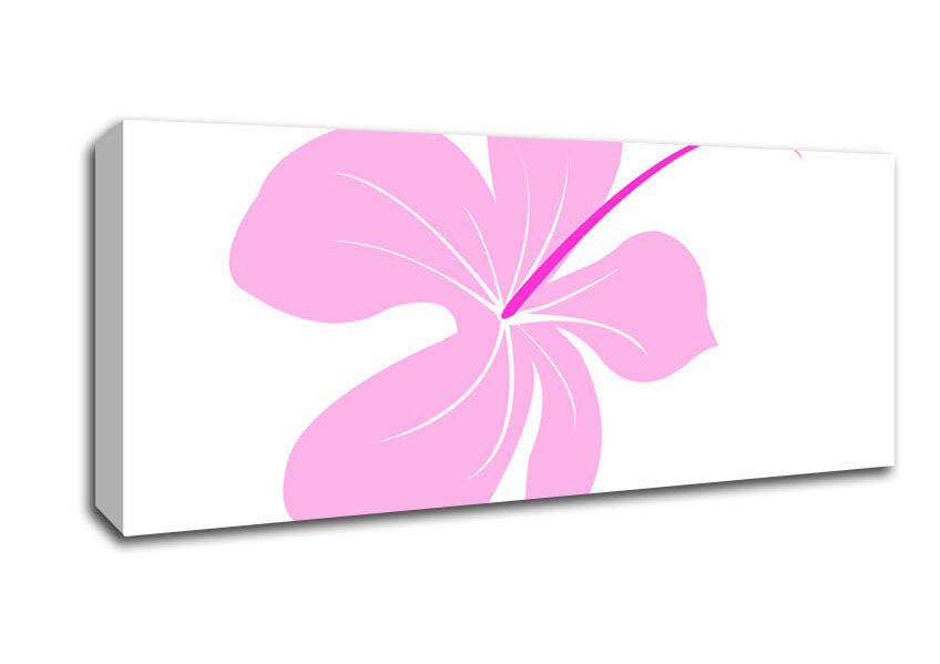 Picture of Pink Bloom Panoramic Canvas Wall Art