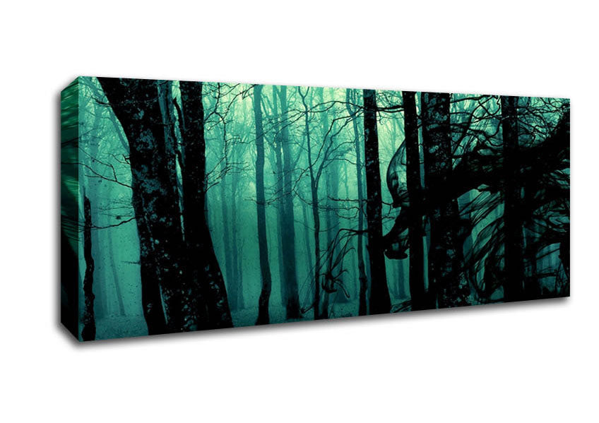 Picture of Emerald Whisper Panoramic Canvas Wall Art