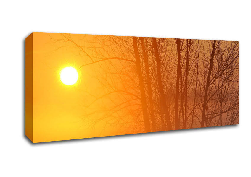 Picture of Yellow Sky Panoramic Canvas Wall Art