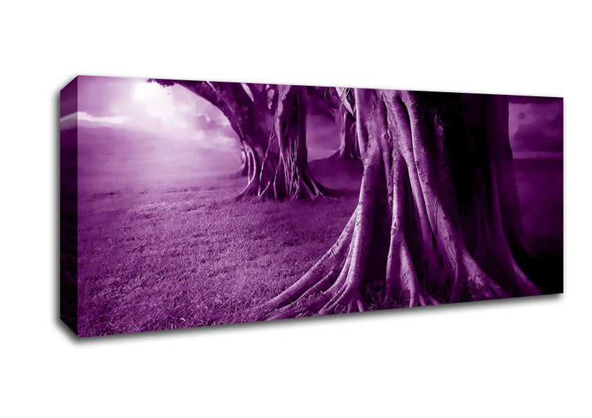 Picture of Purple Forest Panoramic Canvas Wall Art