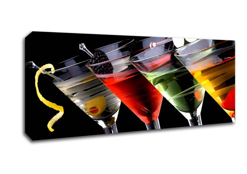 Picture of Drinks Anyone Panoramic Canvas Wall Art