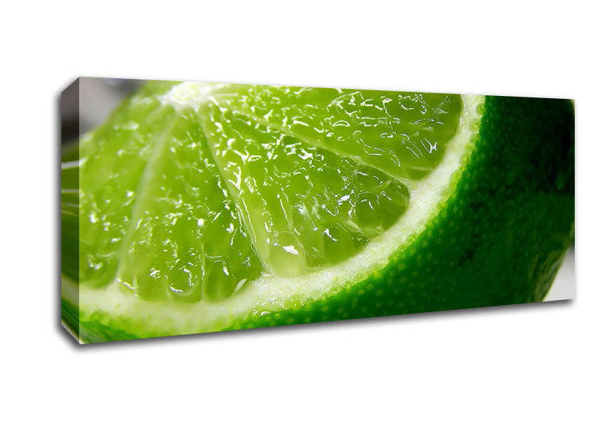 Picture of Lime Wedge Panoramic Canvas Wall Art