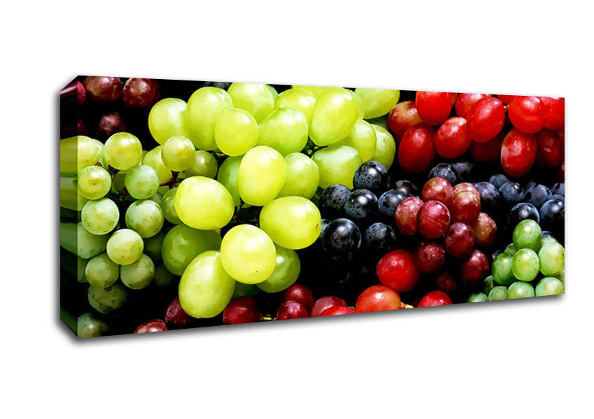 Picture of Nothing But Grapes Panoramic Canvas Wall Art
