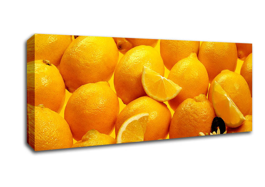 Picture of Lemons Panoramic Canvas Wall Art