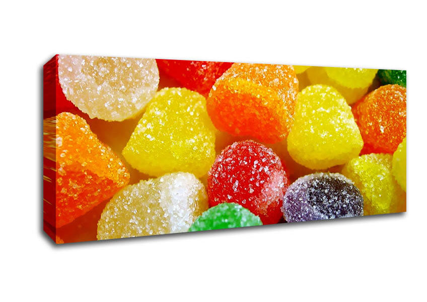 Picture of Jelly Tots Panoramic Canvas Wall Art
