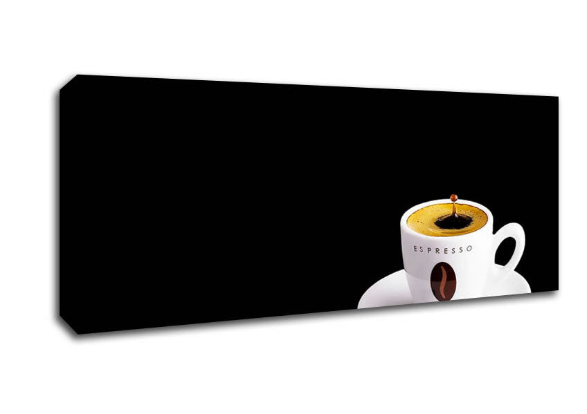 Picture of Espresso Drop Panoramic Canvas Wall Art