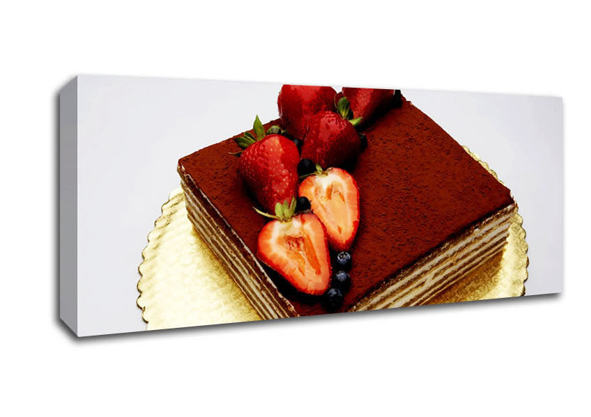 Picture of Stunning Chocolate Cake Panoramic Canvas Wall Art