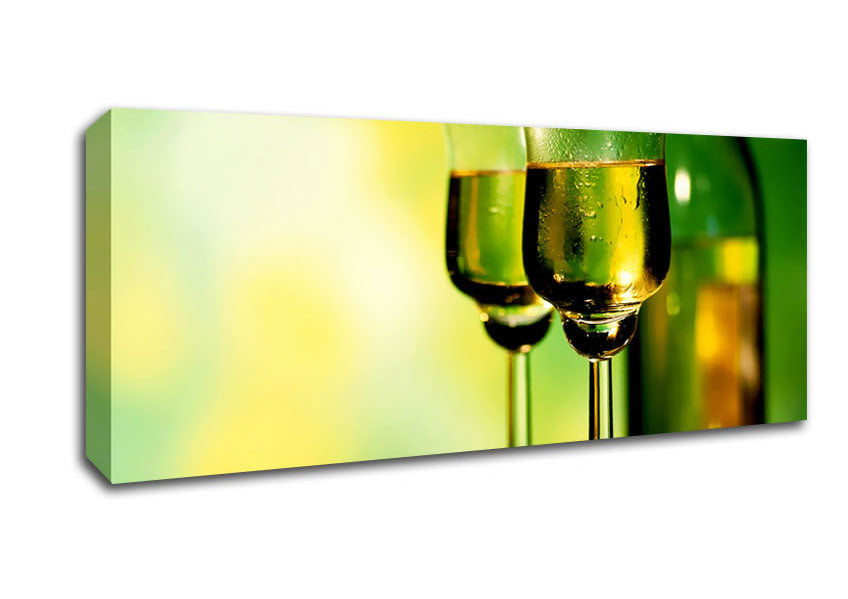 Picture of Wine Lovers Panoramic Canvas Wall Art