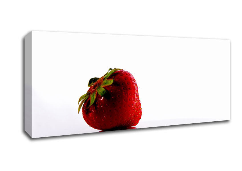 Picture of Lonely Strawberry Panoramic Canvas Wall Art