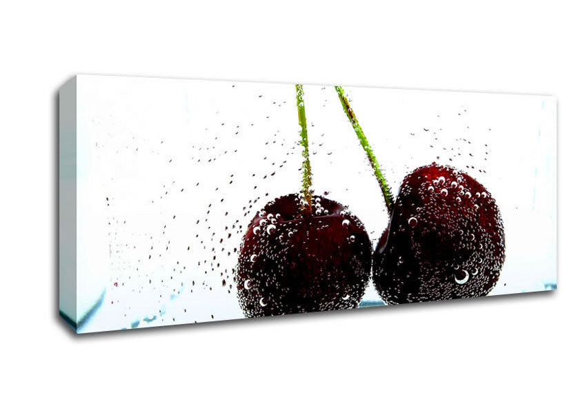 Picture of Twin Cherry Fizz Panoramic Canvas Wall Art