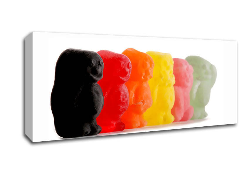 Picture of Jelly Baby Smiles Panoramic Canvas Wall Art