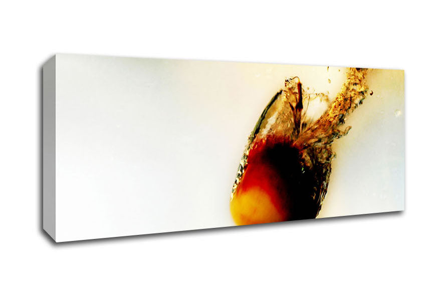 Picture of Peach Water Fizz Panoramic Canvas Wall Art
