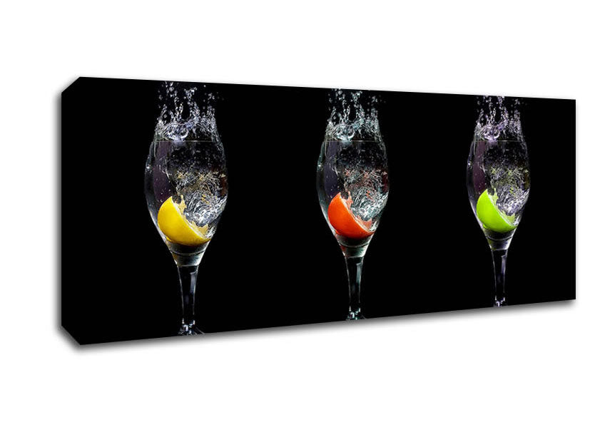 Picture of Fruit Cocktail Slash Panoramic Canvas Wall Art