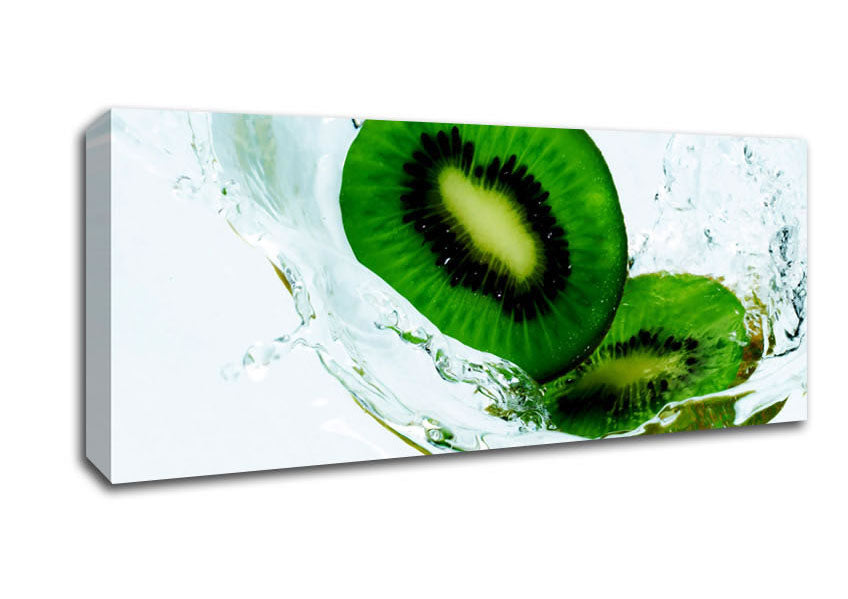Picture of Kiwi Splash Panoramic Canvas Wall Art