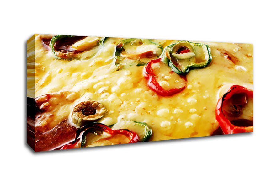 Picture of Nothing But Pizza Panoramic Canvas Wall Art