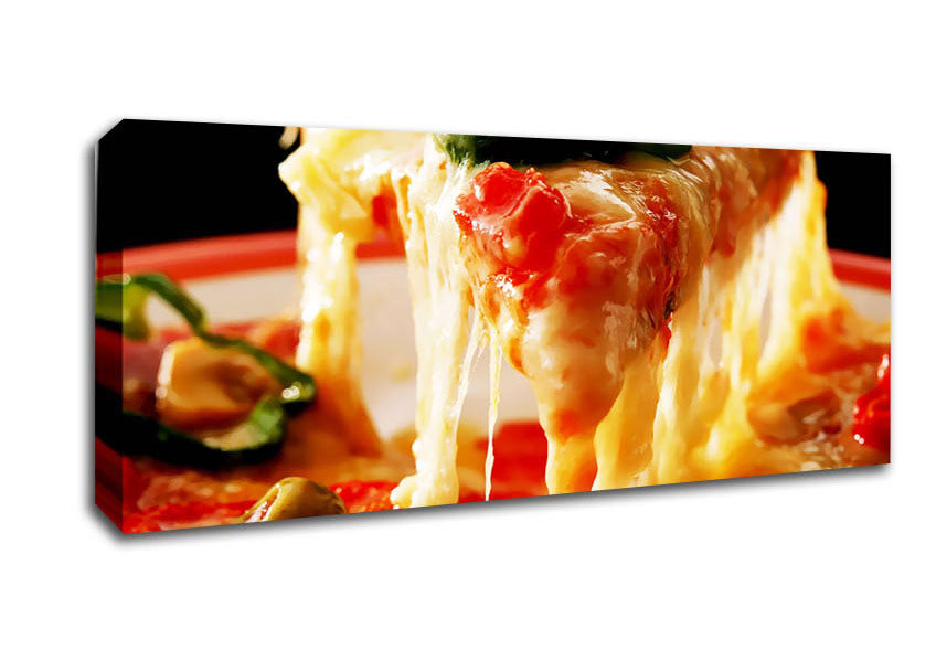 Picture of Pizza Offering Panoramic Canvas Wall Art