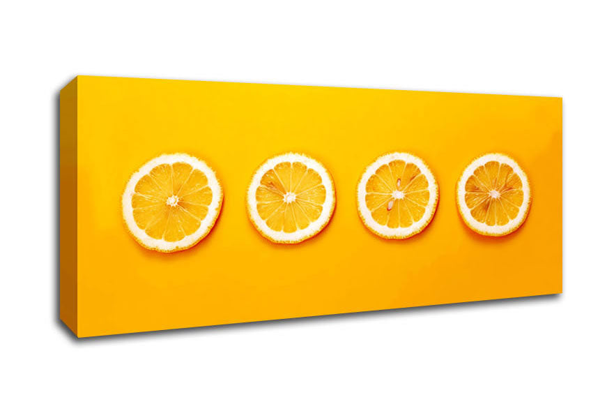 Picture of Lemon Slices Panoramic Canvas Wall Art