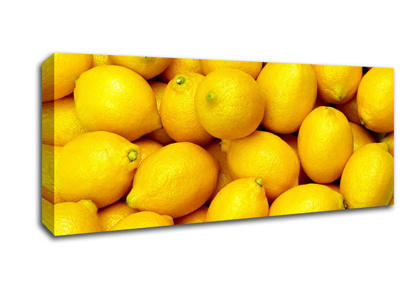 Picture of Nothing But Lemons Panoramic Canvas Wall Art