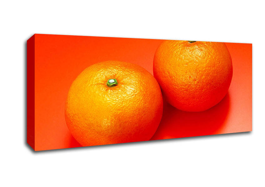 Picture of Orange Pair Panoramic Canvas Wall Art