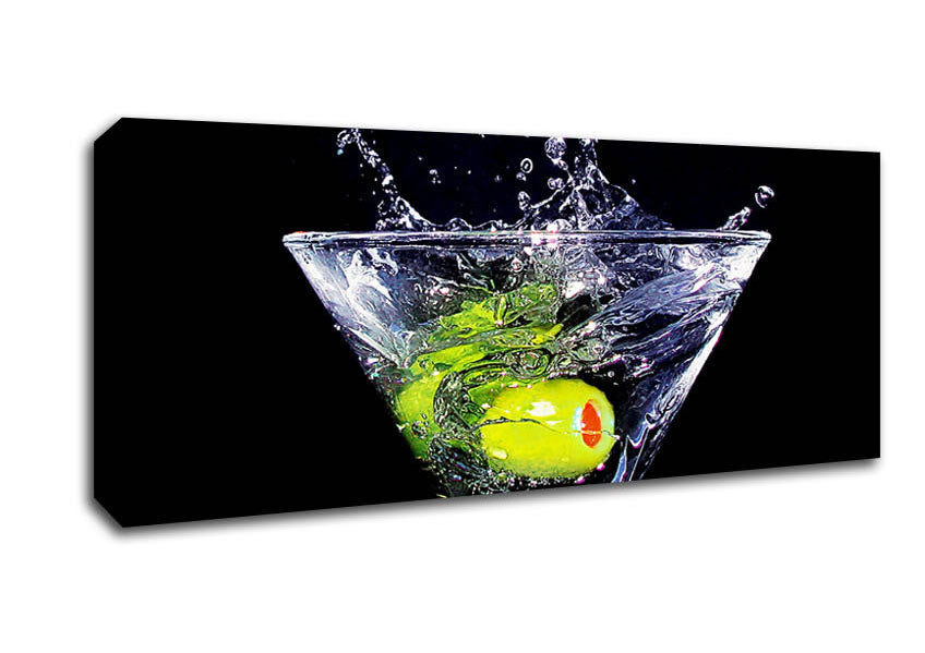Picture of Olive Martini Panoramic Canvas Wall Art