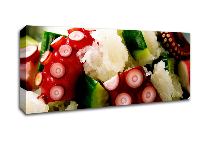 Picture of Sushi Salad Panoramic Canvas Wall Art