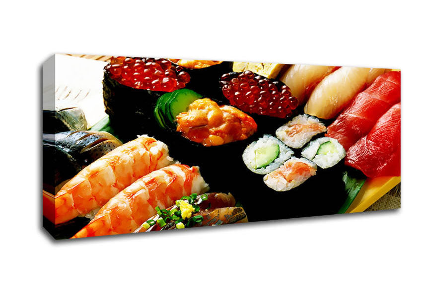 Picture of Sushi Bar Panoramic Canvas Wall Art