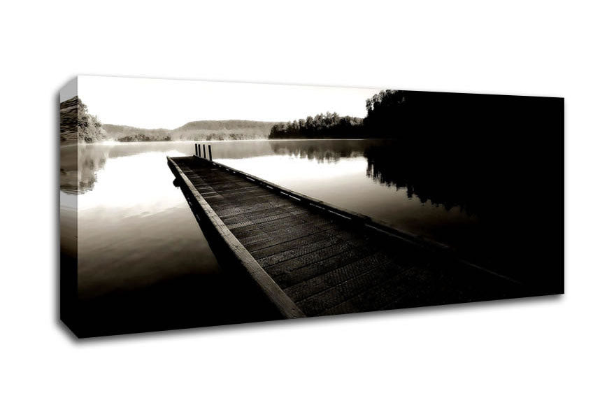Picture of Vintage Dock Panoramic Canvas Wall Art
