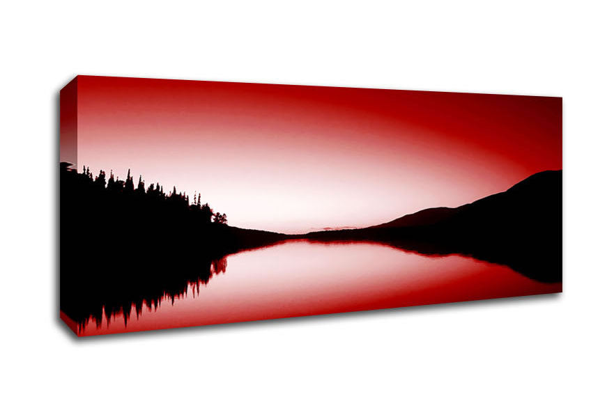 Picture of The Red Loch Panoramic Canvas Wall Art