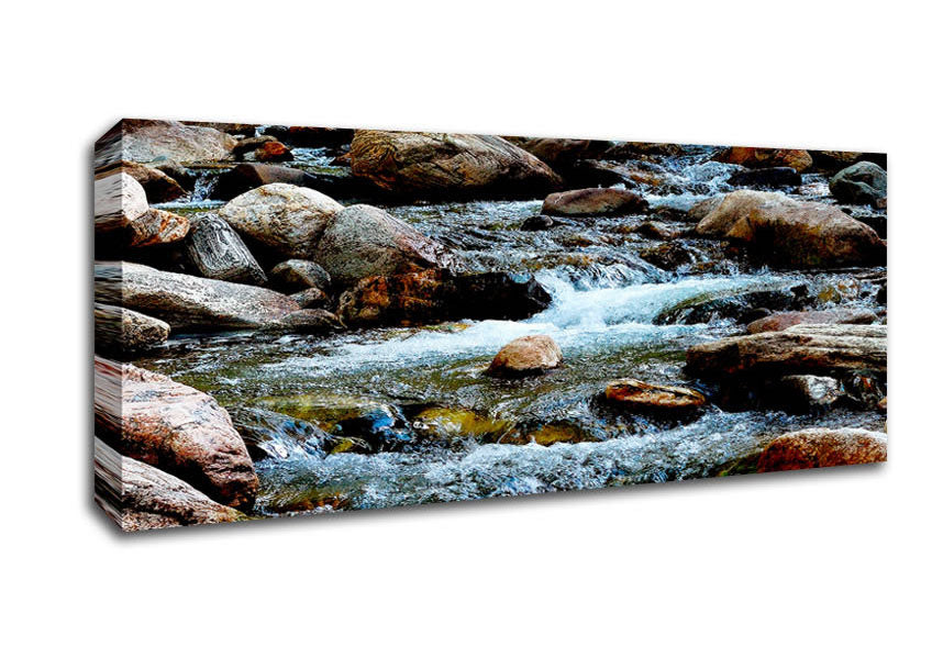 Picture of The Streams Flow Panoramic Canvas Wall Art