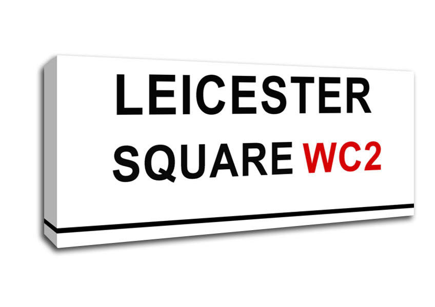 Picture of Leicester Square Signs Panoramic Canvas Wall Art