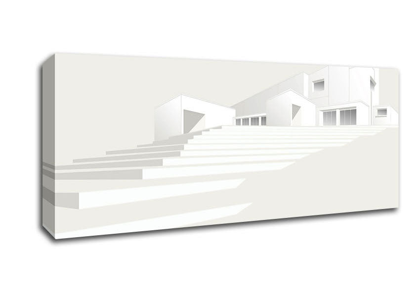 Picture of House Concept Panoramic Canvas Wall Art
