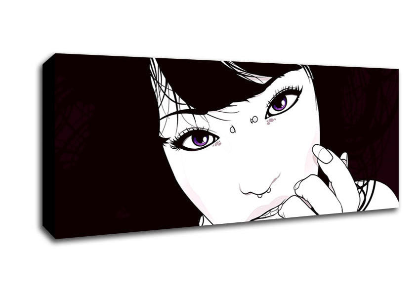 Picture of Girl Portrait Panoramic Canvas Wall Art