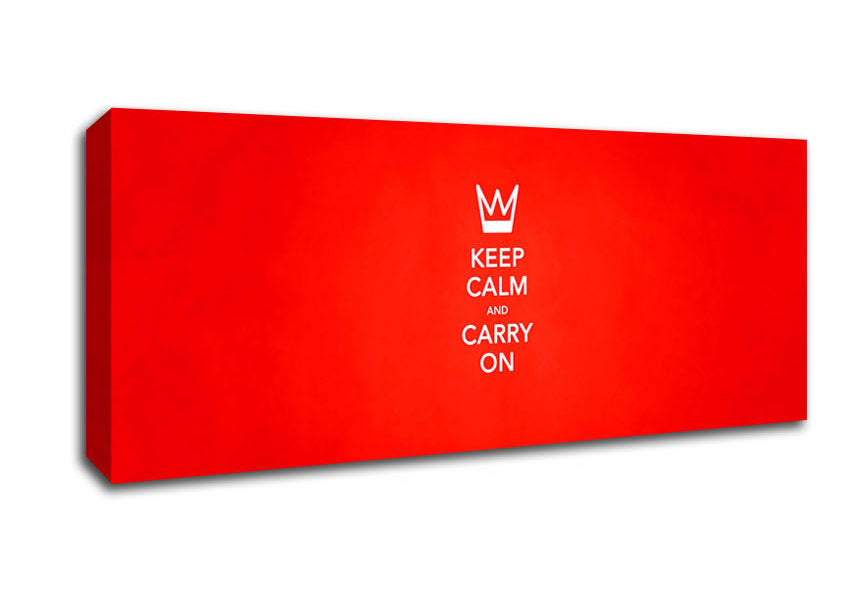 Picture of Keep Calm Panoramic Canvas Wall Art