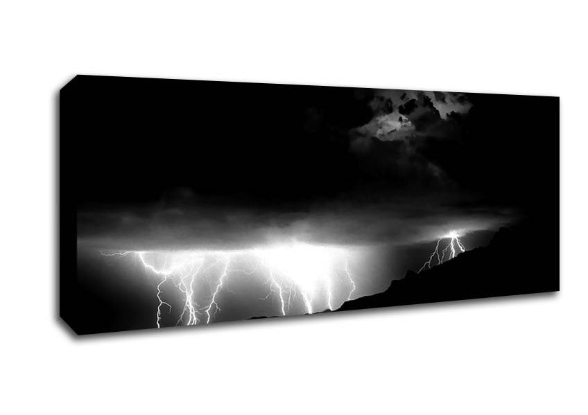 Picture of Lightning Panoramic Canvas Wall Art