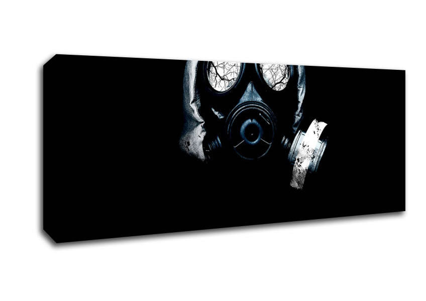 Picture of Gas Mask Panoramic Canvas Wall Art