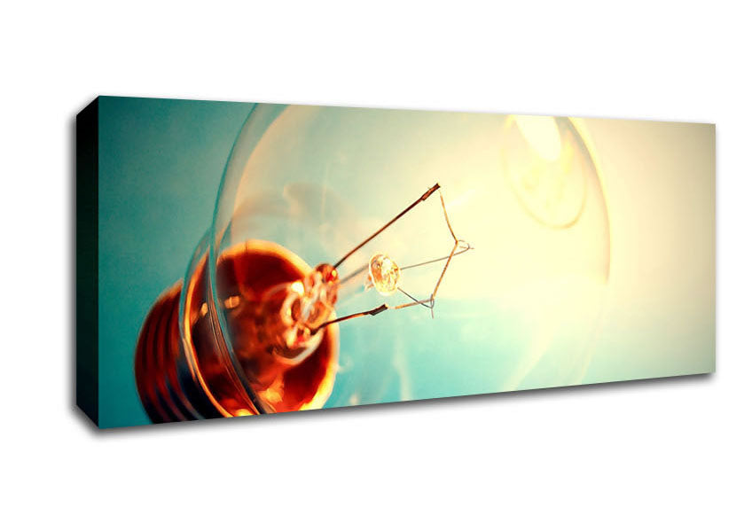 Picture of Light Bulb Macro Panoramic Canvas Wall Art
