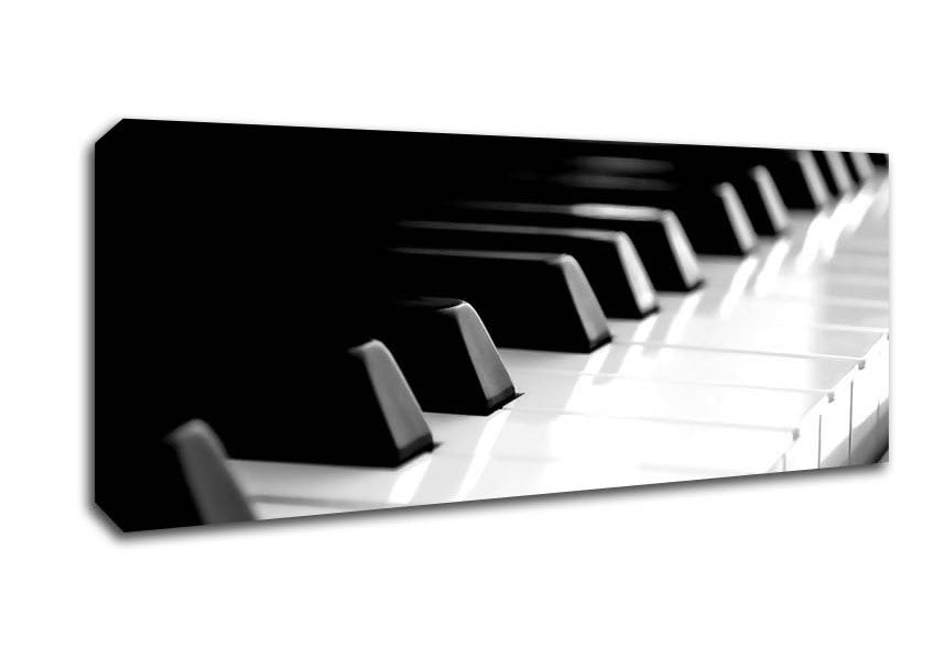 Picture of Piano Keyboard Panoramic Canvas Wall Art