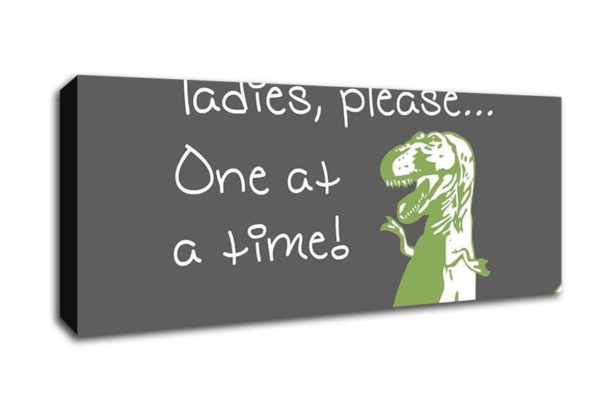 Picture of Ladies Please Panoramic Canvas Wall Art