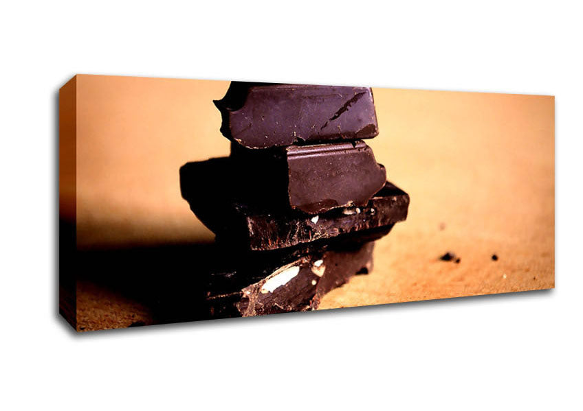 Picture of Dark Chocolate Panoramic Canvas Wall Art