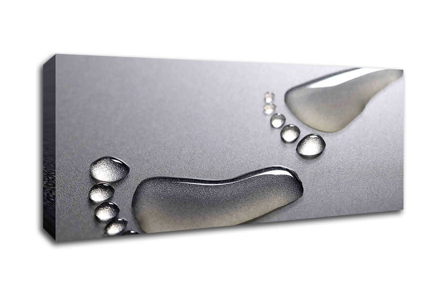 Picture of Water Footprints Panoramic Canvas Wall Art