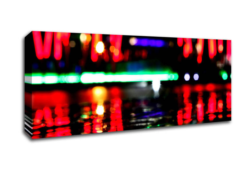 Picture of Dublin Docklands Ireland Reflections Panoramic Canvas Wall Art