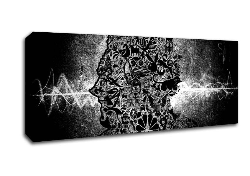 Picture of Tick Design Man Panoramic Canvas Wall Art