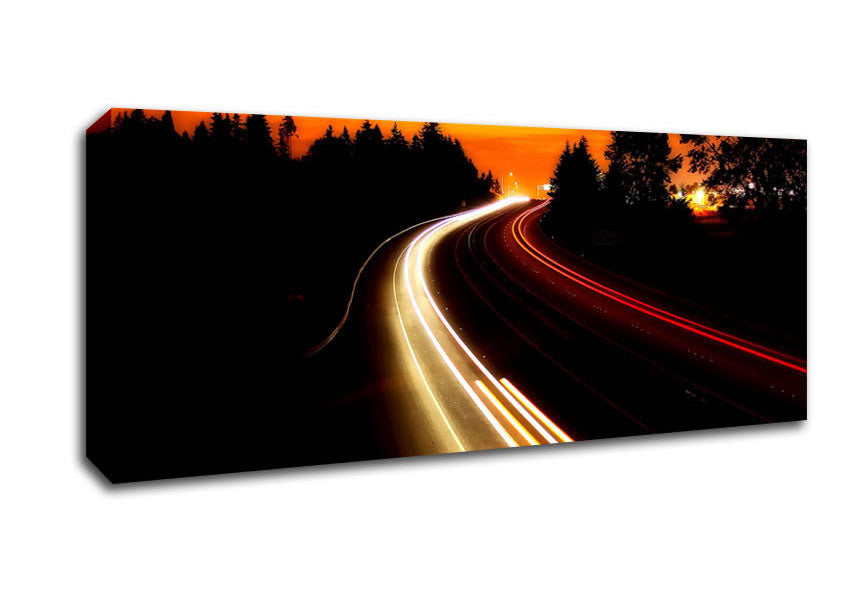 Picture of Interstate Highway Panoramic Canvas Wall Art