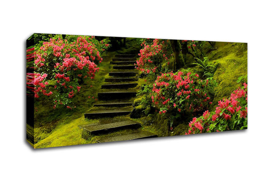 Picture of Japanese Garden Washington Park Panoramic Canvas Wall Art