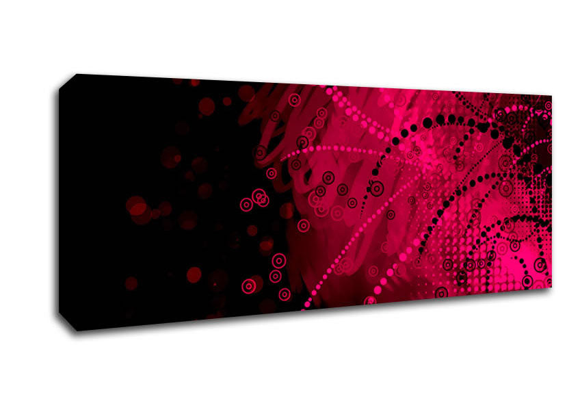 Picture of Pink Dark Panoramic Canvas Wall Art