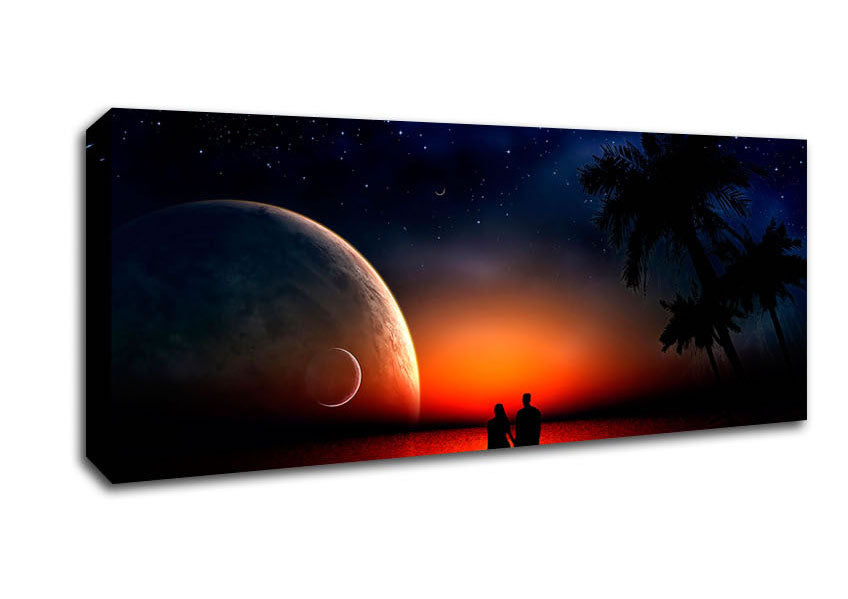 Picture of Lovers Dream Panoramic Canvas Wall Art