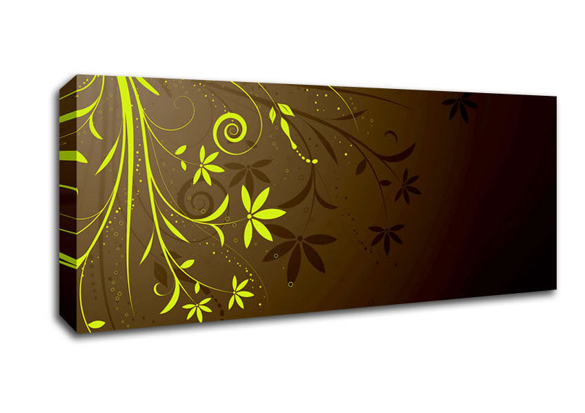 Picture of Green Vines Panoramic Canvas Wall Art